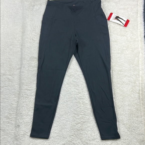 Danskin Charcoal High-Waisted Leggings - Picture 1 of 11